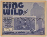 2m124 KING OF THE WILD chapter 5 TC 1931 silhouette art of ape monster, Mascot serial, Pit of Peril!
