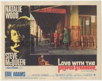 2m596 LOVE WITH THE PROPER STRANGER LC #7 1964 Natalie Wood meets Steve McQueen on street corner!