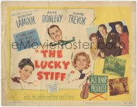 2m136 LUCKY STIFF TC 1948 great images of Dorothy Lamour, Brian Donlevy & Claire Trevor!