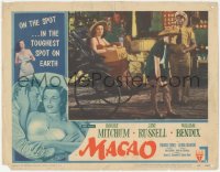 2m598 MACAO LC #6 1952 great image of sexy Jane Russell riding in rickshaw, Josef von Sternberg!