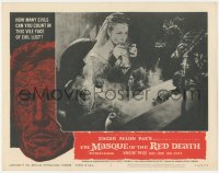 2m621 MASQUE OF THE RED DEATH LC #6 1964 close up of Hazel Court drinking from jeweled cup!