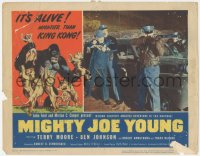 2m634 MIGHTY JOE YOUNG LC #2 R1953 first Ray Harryhausen, great c/u of cops by car pointing rifles!