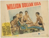 2m636 MILLION DOLLAR LEGS LC 1939 Betty Grable w/ Buster Crabbe, Jackie Coogan, and more men!