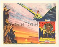 2m655 MOTHRA LC 1962 special effects scene with Twin Fairies riding on the flying monster's back!