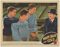 2m671 NAVY BLUE & GOLD LC 1937 football players James Stewart, Young & Brown w/ Lionel Barrymore!