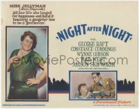 2m676 NIGHT AFTER NIGHT LC 1932 Alison Skipworth portrait & tagline + inset image with George Raft!