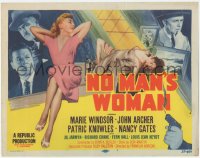 2m151 NO MAN'S WOMAN TC 1955 cool image of gun pointing at sleazy bad girl Marie Windsor!