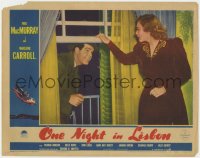 2m694 ONE NIGHT IN LISBON LC 1941 Fred MacMurray enters through Madeleine Carroll's window!