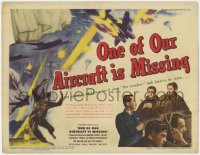 2m158 ONE OF OUR AIRCRAFT IS MISSING TC 1942 Powell & Pressburger, cool bomber airplane art!
