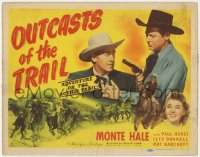 2m160 OUTCASTS OF THE TRAIL TC 1949 cowboy Monte Hale, Jeff Donnell, adventure on the action trail!