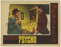 2m716 PSYCHO LC #2 1960 Alfred Hitchcock, Martin Balsam quizzes Anthony Perkins at the Bates Motel!