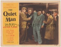 2m720 QUIET MAN LC #2 1951 John Wayne & Victor McLaglen giving the flabby handshake, John Ford