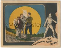 2m795 SILENT STRANGER LC 1924 cowboy Fred Thomson & pretty Hazel Keener by horse at sunset!