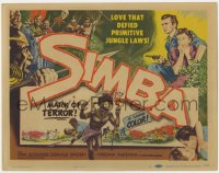 2m198 SIMBA TC 1955 Dirk Bogarde & Virginia McKenna's love defied primitive jungle laws!