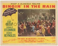 2m798 SINGIN' IN THE RAIN LC #8 1952 Gene Kelly doing Gotta Dance, Gotta Dance! with many people!