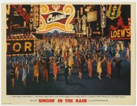 2m799 SINGIN' IN THE RAIN photolobby 1952 Gene Kelly doing Gotta Dance, Gotta Dance! w/ many people!