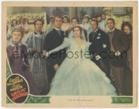 2m809 SMILIN' THROUGH LC 1941 bride Jeanette MacDonald holds crowd back before man shoots!