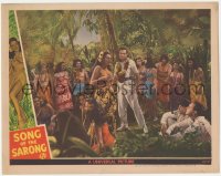 2m821 SONG OF THE SARONG LC 1945 adventurers celebrating with natives who have a fortune in pearls!