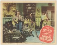 2m823 SONS OF NEW MEXICO LC #8 1949 Gene Autry sings a song for pretty Gail Davis at home!