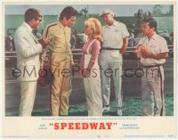 2m831 SPEEDWAY LC #7 1968 sexy Nancy Sinatra with race car driver Elvis Presley & pit crew!
