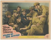 2m847 STAND BY FOR ACTION LC 1943 Robert Taylor reassures fallen Brian Donlevy he's in command!