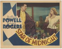 2m850 STAR OF MIDNIGHT LC 1935 Ginger Rogers is surprised by zany shocked William Powell!