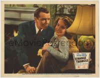2m862 STRANGE TRIANGLE LC 1946 Signe Hasso smiles as Preston Foster puts the moves on her!