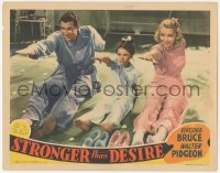 2m869 STRONGER THAN DESIRE LC 1939 Virginia Bruce, Walter Pidgeon & daughter exercising on floor!