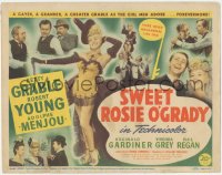 2m215 SWEET ROSIE O'GRADY TC 1943 men adore sexy Betty Grable, Robert Young, Adolphe Menjou!