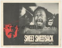 2m881 SWEET SWEETBACK'S BAADASSSSS SONG LC 1971 c/u of Simon Chuckster scared for his life!