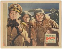 2m887 TAMPICO LC 1944 close up of Edward G. Robinson with binoculars by two soldiers!