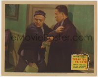 2m898 THANK YOU MR. MOTO LC 1937 close up of Asian detective Peter Lorre protecting Philip Ahn!