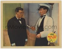 2m906 THINK FAST MR. MOTO LC 1937 scared ship steward threatening Asian Peter Lorre with knife!