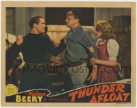 2m909 THUNDER AFLOAT LC 1939 Virginia Grey watches Chester Morris about to punch Wallace Beery!
