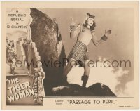 2m911 TIGER WOMAN chapter 8 LC 1944 Linda Stirling in great jungle cat costume, Passage to Peril!