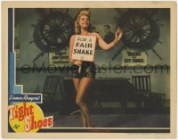 2m912 TIGHT SHOES LC 1941 sexy Binnie Barnes in skimpy outfit holding For a Fair Shake sign!