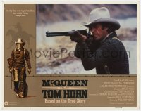 2m919 TOM HORN int'l LC #8 1980 best close up of cowboy Steve McQueen aiming his rifle!