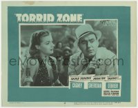 2m923 TORRID ZONE LC #5 R1957 close up of sexy Ann Sheridan looking worried at Pat O'Brien!