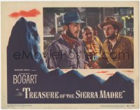 2m930 TREASURE OF THE SIERRA MADRE LC #8 1948 close up of Humphrey Bogart & Tim Holt at bar!