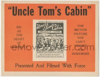2m935 UNCLE TOM'S CABIN LC 1927 Harriet Beecher Stowe classic, presented & filmed with force!