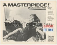 2m961 WAR IS OVER LC 1966 Alain Resnais' La guerre est finie, Yves Montand & Ingrid Thulin in bed!