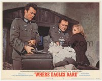 2m968 WHERE EAGLES DARE LC #8 1968 Clint Eastwood, Richard Burton & Mary Ure make final preparations