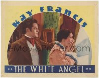 2m970 WHITE ANGEL LC 1936 beautiful Kay Francis as Florence Nightingale looking out window, Woods!