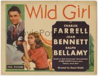 2m241 WILD GIRL TC 1932 Charles Farrell & beautiful Joan Bennett in Salomy Jane remake, ultra rare!