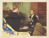 2m980 WINSLOW BOY LC #7 1950 Robert Donat decides Jack Watling is plainly innocent by questioning!