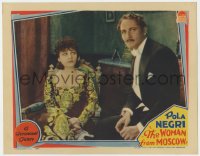 2m982 WOMAN FROM MOSCOW LC 1928 close up of pretty Russian Pola Negri staring at Norman Kerry!