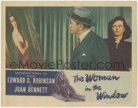2m983 WOMAN IN THE WINDOW LC 1944 Fritz Lang, Edward G. Robinson & Joan Bennett admire her portrait