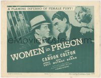 2m245 WOMEN IN PRISON TC R1949 Cahoon, Colton, Mayo Methot, Doran, flaming inferno of female fury!