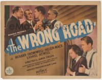 2m247 WRONG ROAD TC 1937 Richard Cromwell tracked down through the woman he loves, Helen Mack!