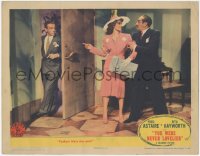 2m995 YOU WERE NEVER LOVELIER LC 1942 Rita Hayworth is kept back from Astaire by Adolphe Menjou!